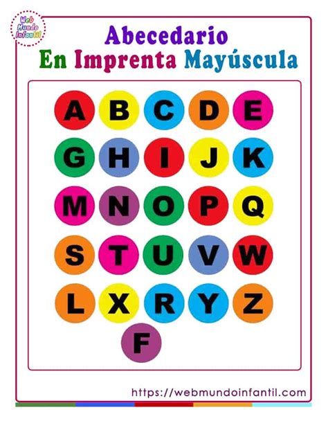 Letras Del Abecedario En Imprenta Mayúscula