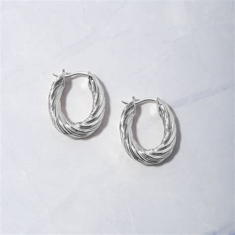 Oval Textured Hoops Embark Headquarters