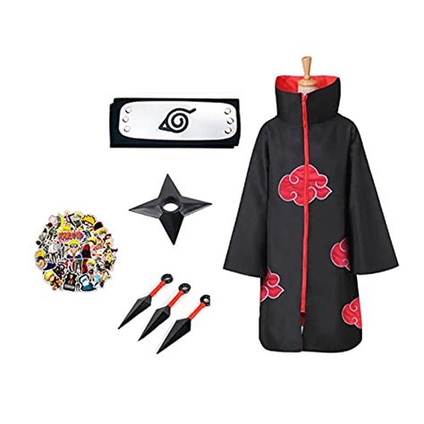 Buy Anime Naruto Costume And Stickers Naruto Akatsuki Itachi Cosplay