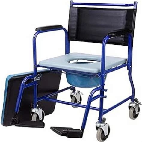 Patient Wheelchair Waterproof Shower Commode Chair Wheeled At Rs