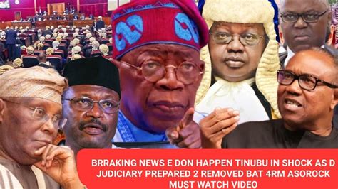 Brraking News Tinubu In Shock As D Judiciary Prepared Removed Him Rm