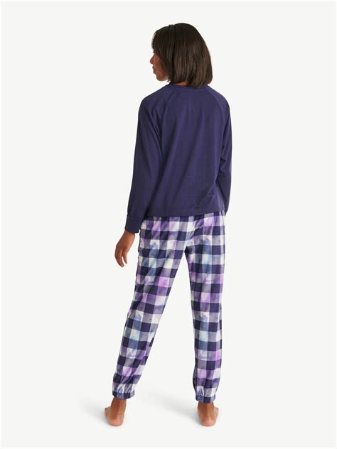 Justice Holiday Girls Pajama Plaid Set 2 Piece Pajama Set