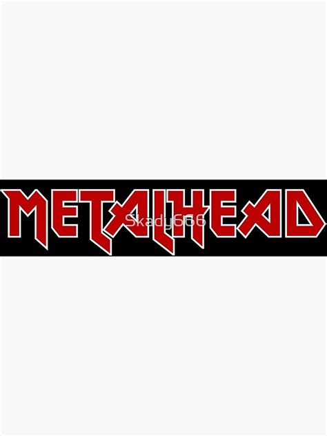 "Metalhead logo" Canvas Print for Sale by Skady666 | Redbubble