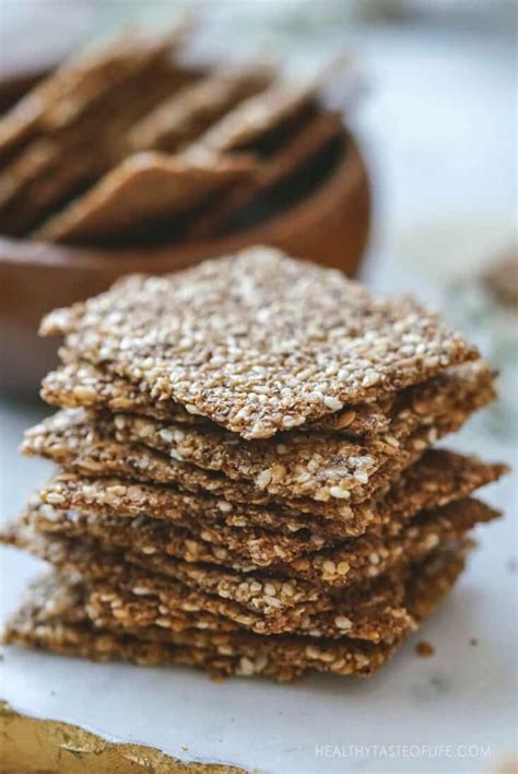 Puffed Amaranth And Seed Crackers Vegan Gf Healthy Taste Of Life