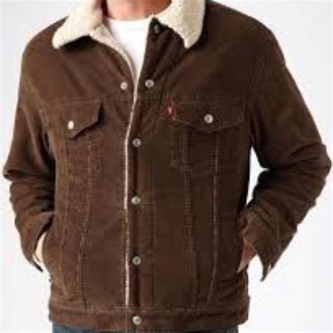 Levi S Jackets And Coats Nwt Levis Brown Corduroy Sherpa Jacket Poshmark