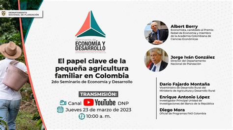 FAO Colombia On Twitter RT DNP Colombia Este Jueves 23 De Marzo