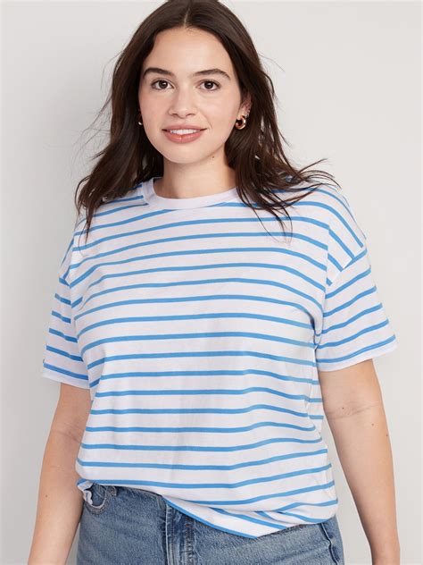 Vintage Striped Drop Shoulder T Shirt Old Navy