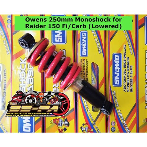 Owens Mm Mono Shock For Raider Fi Carb Shopee Philippines