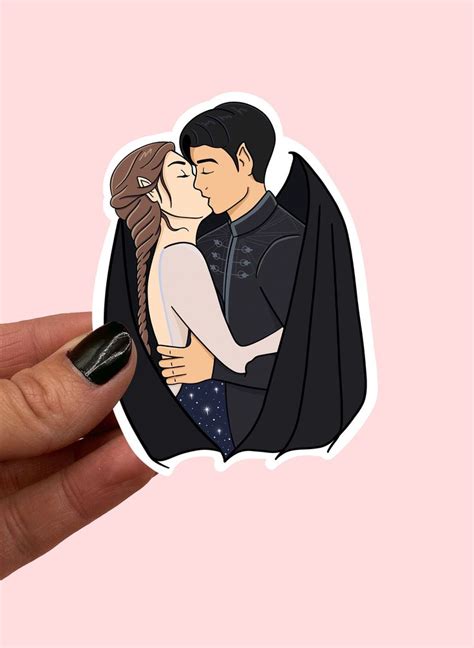 Acotar Sticker Acomaf Feyre And Rhysand Sticker Book Sticker Book Lover Sticker Book Nerd