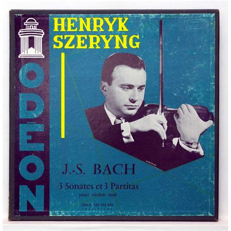 Js Bach Sonatas Partitas For Violin Solo By Henryk Szeryng Lp