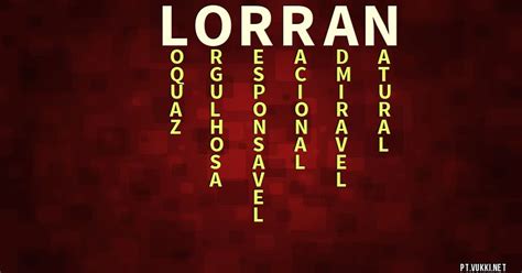 Qual O Significado Do Nome Lorran - Significado do nome Lorran - O que seu nome significa?