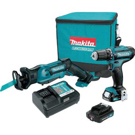 Makita Ct229r Cxt Lithium Ion Cordless Combo Kit 2 Piece 12v Combo Kit Drill Driver Makita