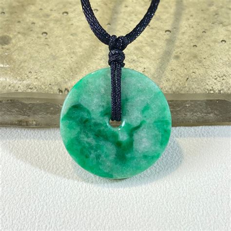 Natural Green Jade Pendantnatural Gemstoneuntreated Grade A Jadegorgeous Green Jadependant