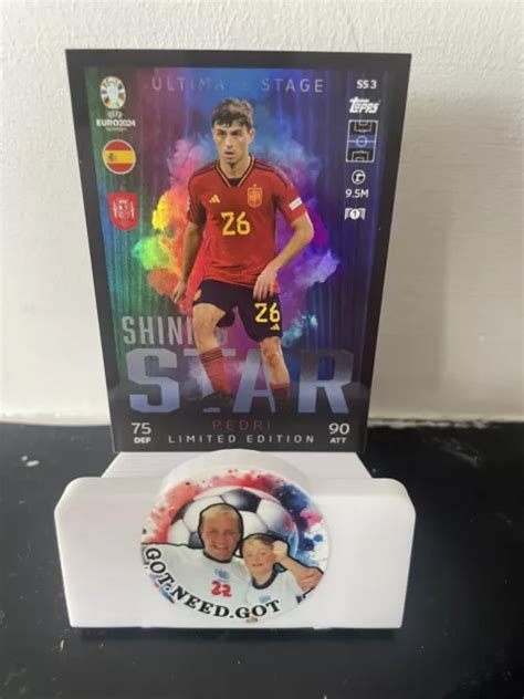 CARTA PEDRI TOPPS Match Attax UEFA EURO 2024 SHINING STAR Edizione