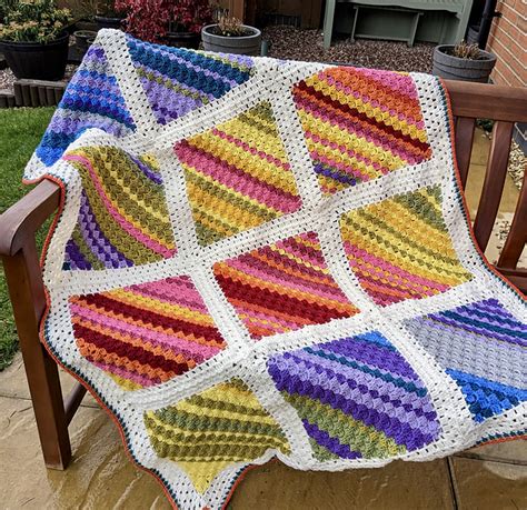 Ravelry: C2c Squares Temperature Blanket pattern by Jessica Briggs