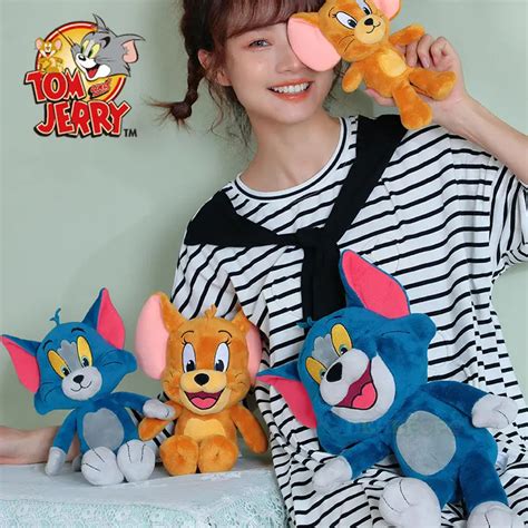 Tom And Jerry Plush Toy Cartoon Movie Cat Tuffy Nibbles Mouse Plushies ...