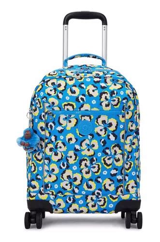 Mochila De Rodinhas Kipling Mese Leopard Floral Parcelamento Sem Juros