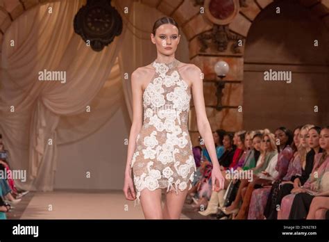 New York New York February 11 A Model Walks The Runway For The