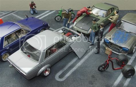 Japanese parking diorama - WIP: Dioramas - Model Cars Magazine Forum