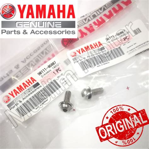 💯 Original Yamaha Bold Skru Screw Exzos Exhaust Y15 Y15zr Shopee Malaysia