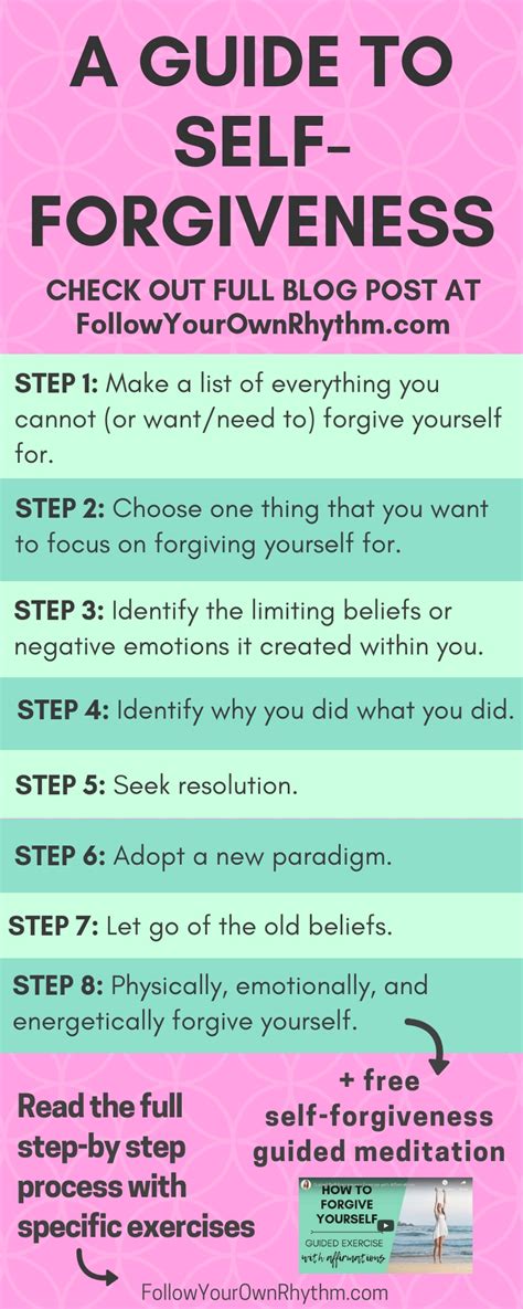 How To Forgive Yourself A Step By Step Guide To Self Forgiveness