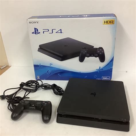 営HM085 A3T100 埼玉発 SONY PlayStation4 CUH 2100A B01 Jet Black 500GB 通電動作