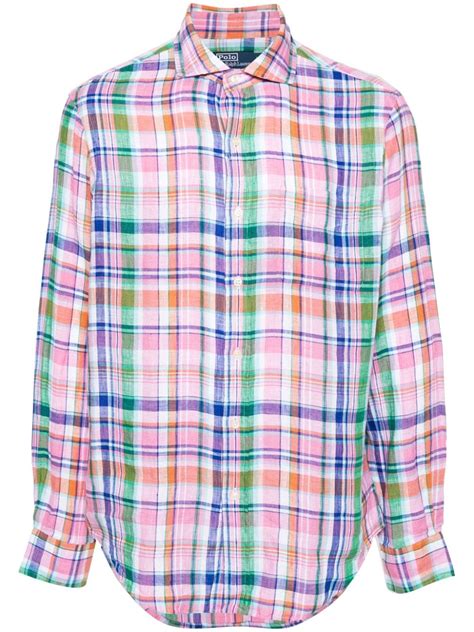 Polo Ralph Lauren Plaid Linen Shirt Farfetch