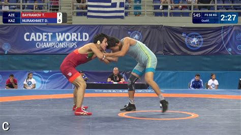 Qual FS 58 Kg T BAYRAMOV AZE Df D NURAKHMET KAZ By VPO 7 0