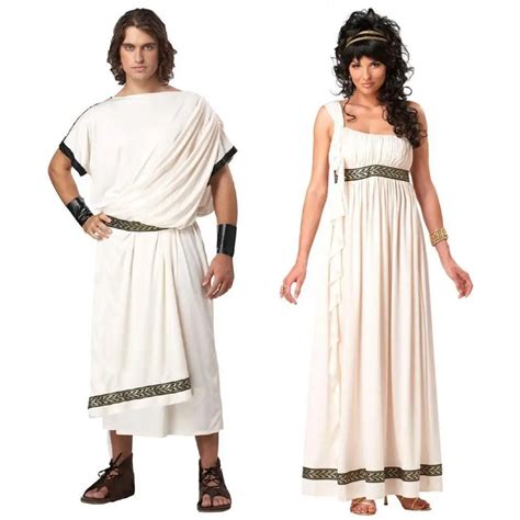 Men Women Sexy Greek Rome God Goddess Costume Halloween White Greek Mythology Goddess Fantasia