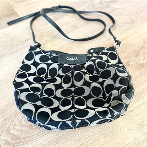 Coach Small Crossbody Bag Blackandsilver Gem