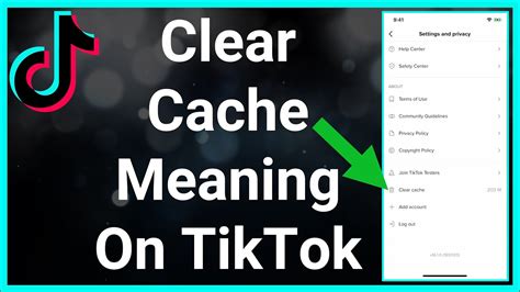 What Does Clear Cache Mean On Tiktok Youtube