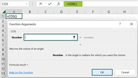 Cos Excel Function Formula Examples How To Use