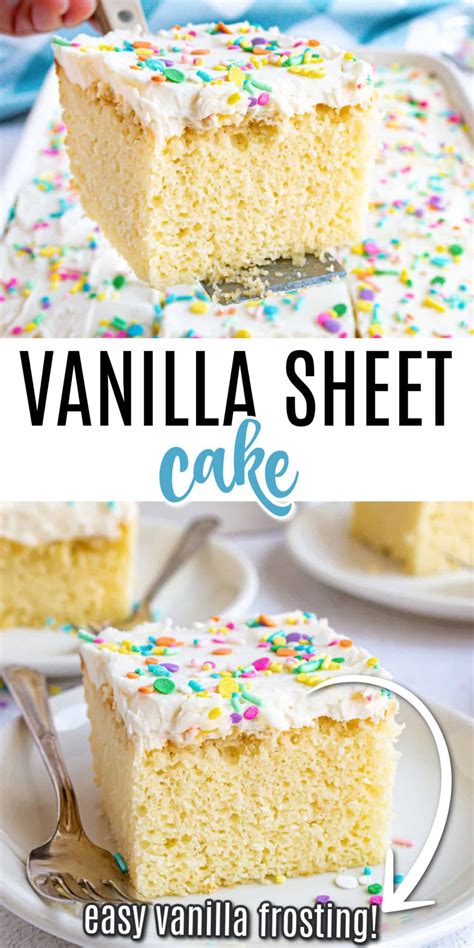 Vanilla Sheet Cake Artofit