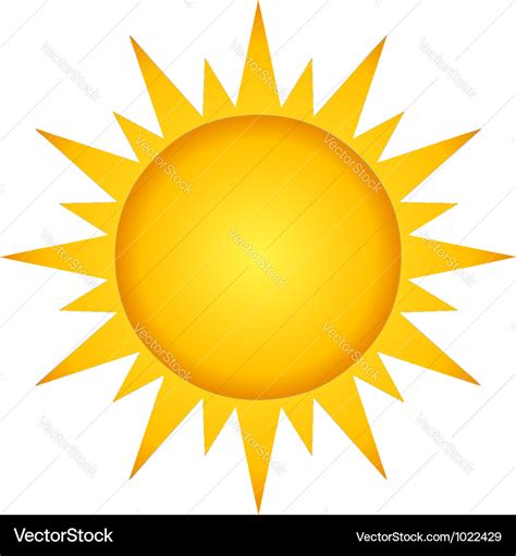 Summer hot sun Royalty Free Vector Image - VectorStock