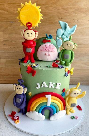 Cute Teletubbies Cake Ideas Matcha Green Teletubbies Cake