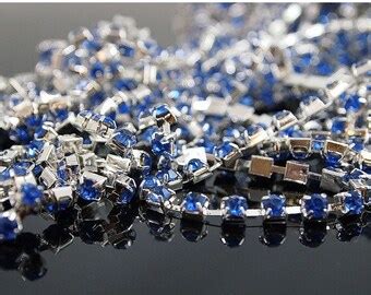 ON SALE Rhinestone Trim Rhinestone Chain by SupplyWorld on Etsy