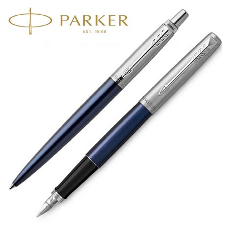 Parker Jotter Royal Blue Ballpoint Pen Fountain Pen Set Horders