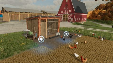 Offener Hühnerstall FS22 Mod Mod for Landwirtschafts Simulator 22