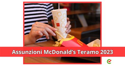 Assunzioni Mcdonalds Teramo Posti