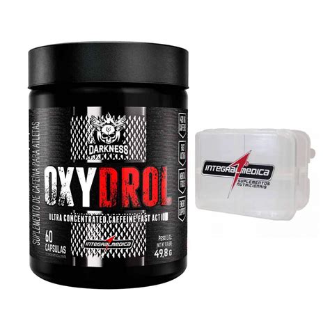 Oxydrol Darkness 60 Cápsulas IntegralMédica Porta Cápsulas de