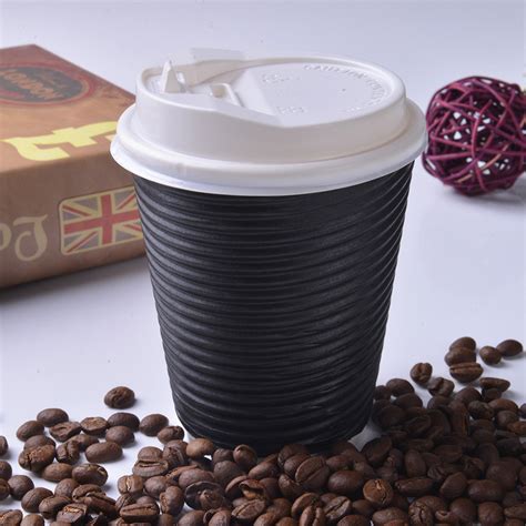 Disposable Double Wall Kraft Paper Cup Biodegradable Thick Cup For Hot