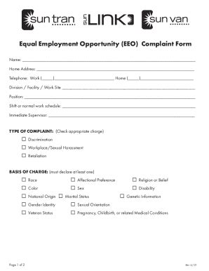 Fillable Online EEO Form ST SL SV 23 Fax Email Print PdfFiller