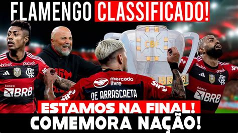 COMEMORA NAÇÃO FLAMENGO CLASSIFICADO PARA FINAL DA COPA DO BRASIL