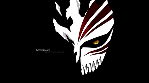 Mask poster, Bleach, Hollow, mask, black background HD wallpaper ...