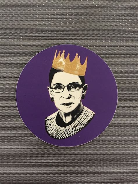 Ruth Bader Ginsburg Notorious Rbg 3 Circle Sticker Queen Etsy