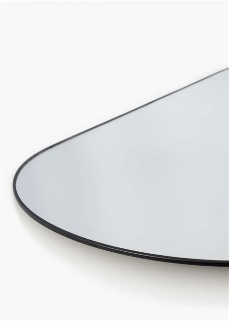 Buy Kaila Oval Mirror Thin Black X Cm Here Bgastore Uk