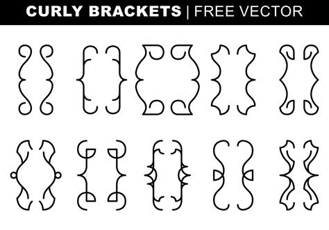 Curly Brackets Free Vector 142183 Vector Art at Vecteezy