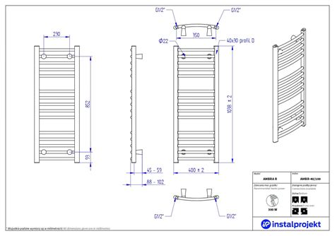 Instal Projekt Ambra R AMBR 40 100 Grzejnik Domni Pl