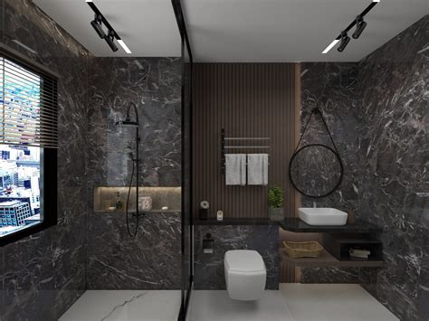 Dark Marble Bathroom - MMGalleri