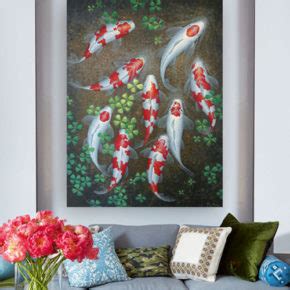 Elegant Butterfly Koi Painting For Sale l Royal thai Art